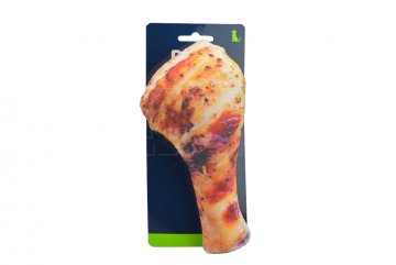 Plyšová hračka pro psy s pískátkem DOGS (18cm) - Grilované kuřecí stehno Plyšová hračka pro psy s pískátkem DOGS (18cm) - Grilované kuřecí stehno