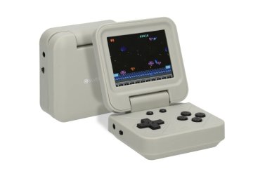 Silvergear Retro Herní Konzole - Skládací, 240 Klasických Her, Šedá
