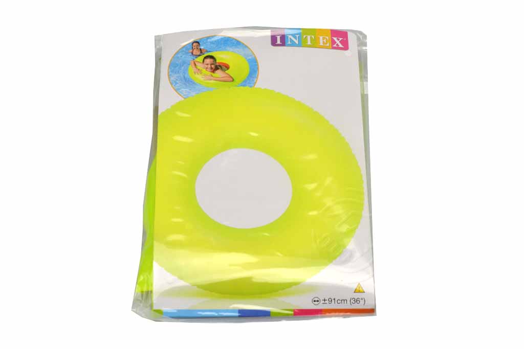 Reflexní nafukovací kruh INTEX 59262 - Zelený (91cm) Reflexní nafukovací kruh INTEX 59262 - Zelený (91cm)