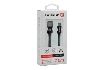 Datový kabel SWISSTEN USB-C 3.1 v odolném zpracování (2m) Datový kabel SWISSTEN USB-C 3.1 v odolném zpracování (2m)