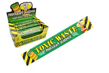 Toxic Waste Nuclear Sludge kyselá žvýkací tyčinka Sour Apple 20 g (jablko)