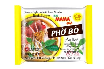 MAMA Pho Bo - Rýžové nudle s hovězí příchutí 55 g