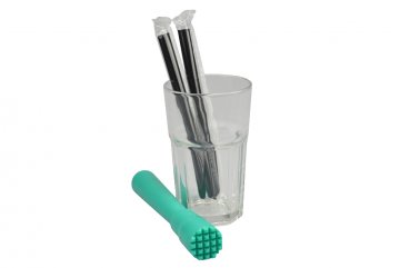 Set na mojito 280ml sklenice s drtítkem i brčkama Set na mojito 280ml sklenice s drtítkem i brčkama