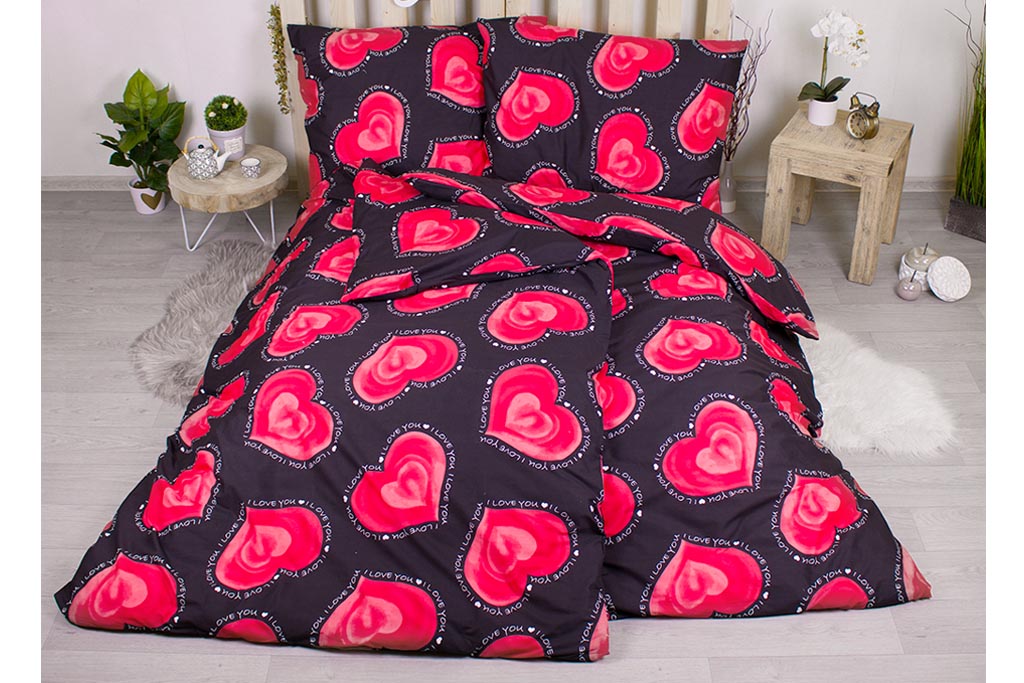 Sada povlečení na dvě lůžka 140x200+70x90 - Valentýn Sada povlečení na dvě lůžka 140x200+70x90 - Valentýn