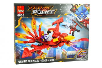 Stavebnice 0636, 214 dílků Future Police - Flaming Phoenix