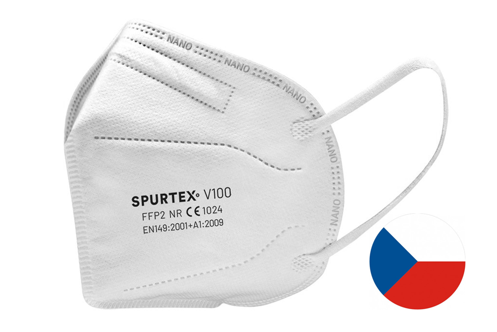 SpurTex Nanorespirátor V100 FFP2 NR 1 ks SpurTex Nanorespirátor V100 FFP2 NR 1 ks