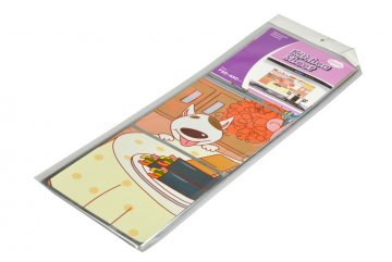 Otíratelná kuchyňská tapeta odolná proti tekutinám, oleji a teplu (750x450mm) - Kuchařka s pejskem Otíratelná kuchyňská tapeta odolná proti tekutinám, oleji a teplu (750x450mm) - Kuchařka s pejskem