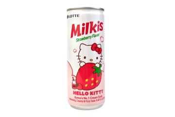 Milkis Strawberry Hello Kitty - Mléčná soda s příchutí jahody 250 ml