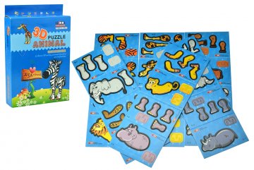 3D puzzle, zvířátka - 12 zvířátek 3D puzzle, zvířátka - 12 zvířátek