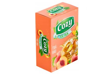 Cozy ledový instantní čaj Peach 16×15 g (240 g) - Broskvový ledový čaj