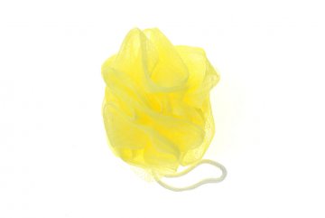 Žínka masážní 20 g 10 x 10 cm, žlutá