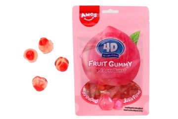 4D Fruit Gummy Peach 65g