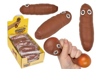 Funny Poop Squishy - mačkací antistresová hračka s veselým obličejem