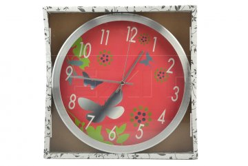 Nástěnné hodiny TIMEGOLD (28cm) - Motýlci