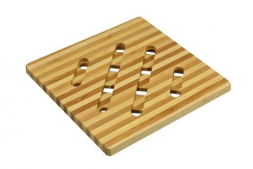 Bambusová podložka pod hrnce a pánve - Čtverec (12,5cm) Bambusová podložka pod hrnce a pánve - Čtverec (12,5cm)