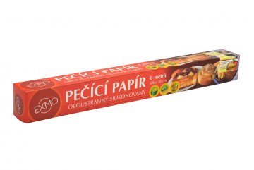 Oboustranný silikonovaný pečící papír (38cm x 8m) Oboustranný silikonovaný pečící papír (38cm x 8m)