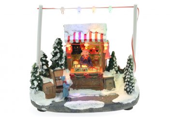 Vánoční dekorace - Obchod s hračkami, 13 cm