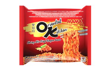 MAMA Instantní smažené nudle Tom Yum s krevetovou příchutí 85 g