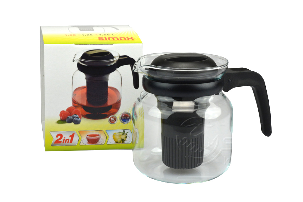 Konvice na čaj se sítkem SIMAX 1l (14cm) Konvice na čaj se sítkem SIMAX 1l (14cm)