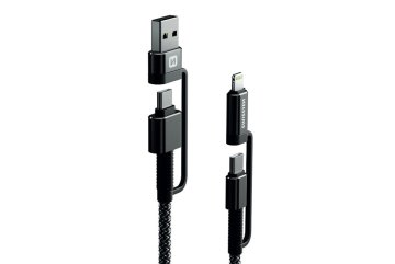 Kelarový datový kabel USB (USB-C) / USB-C (LIGHTNING) 3A 1,5m