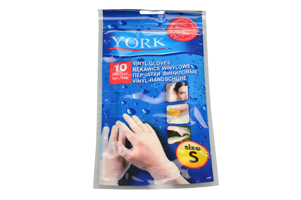 Vinylové rukavice YORK (10ks)- Velikost S Vinylové rukavice YORK (10ks)- Velikost S