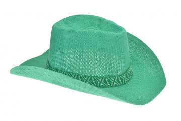 Letní klobouk 38x36cm, 631557 - Zelený