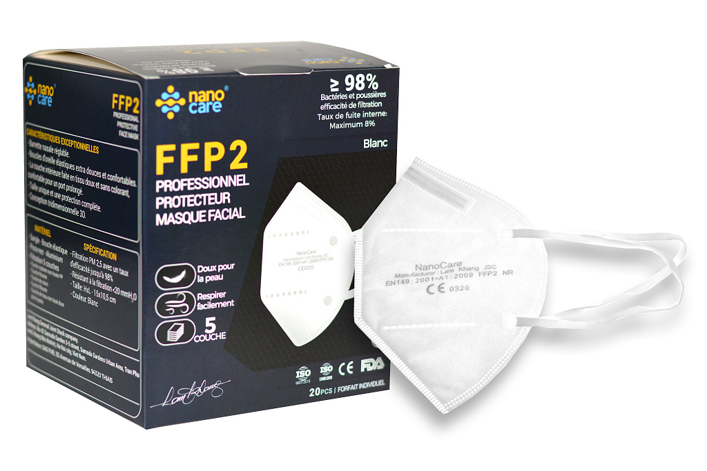 NanoCare Respirátor FFP2 NR - Balení 20ks NanoCare Respirátor FFP2 NR - Balení 20ks