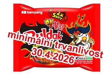 Samyang Buldak 2xSpicy Chicken 140g (DMT 30.4.2026)