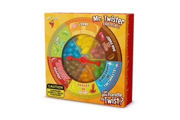 HOT-CHIP Mr. Twister Jelly Beans Challenge 120 g - bonbonová ruleta s překvapivými příchutěmi