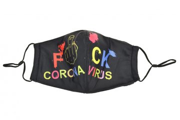 Textilní rouška - FCK corona virus, color