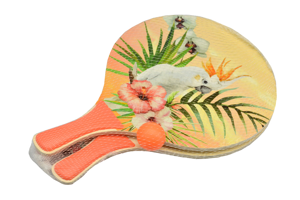 Set na plážový tenis - Oranžový (38x24cm) Set na plážový tenis - Oranžový (38x24cm)