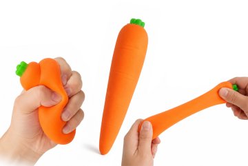 Antistresová mrkev na mačkání 13 cm