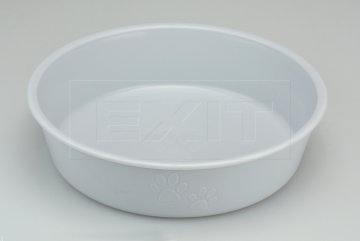Protiskluzová plastová miska AMSTERDAM (17.5x5cm) - Světle šedá