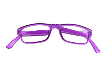 Brýle na čtení skládací fialové +1.00
