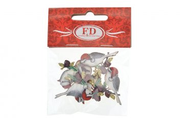 Dekorační ozdobičky (4cm) - Ptáčci, 6ks Dekorační ozdobičky (4cm) - Ptáčci, 6ks