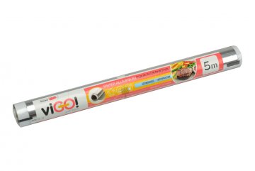 Alobal hliníková fólie pro domácnost a běžné použití VIGO - 5m x 28cm Alobal hliníková fólie pro domácnost a běžné použití VIGO - 5m x 28cm