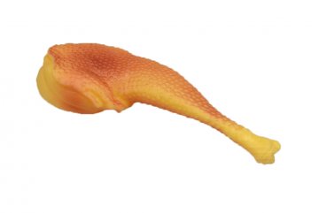 Gumová pískací hračka pro psy - Drůbeží stehno (19cm) Gumová pískací hračka pro psy - Drůbeží stehno (19cm)