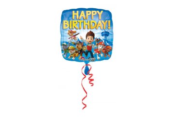 Fóliový balónek Happy Birthday Tlapková patrola - 17" (43 cm)