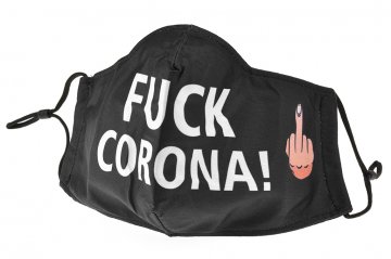 Textilní rouška - FU*K CORONA Textilní rouška - FU*K CORONA