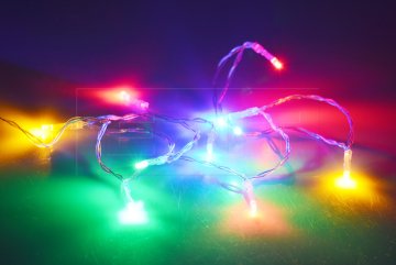 LED světýlka na baterie (130cm) 10 diod - Multi barevné LED světýlka na baterie (130cm) 10 diod - Multi barevné