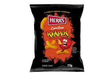 Herr's Carolina Reaper sýrové kukuřičné křupky (Curls) 170 g (DMT.25.9.2026)