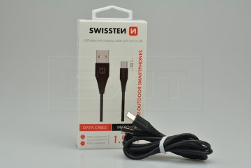 Datový kabel SWISSTEN Micro USB long (1.5m)