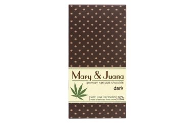 Euphoria, konopná čokoláda Mary & Juana hořká 70 % kakao, 80 g (DMT.5.8.2026)